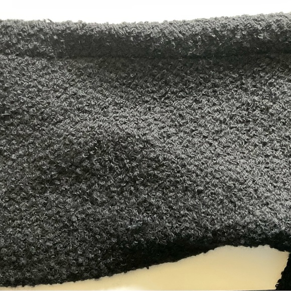 Max Studio Black Boucle Coat - Picture 4 of 5